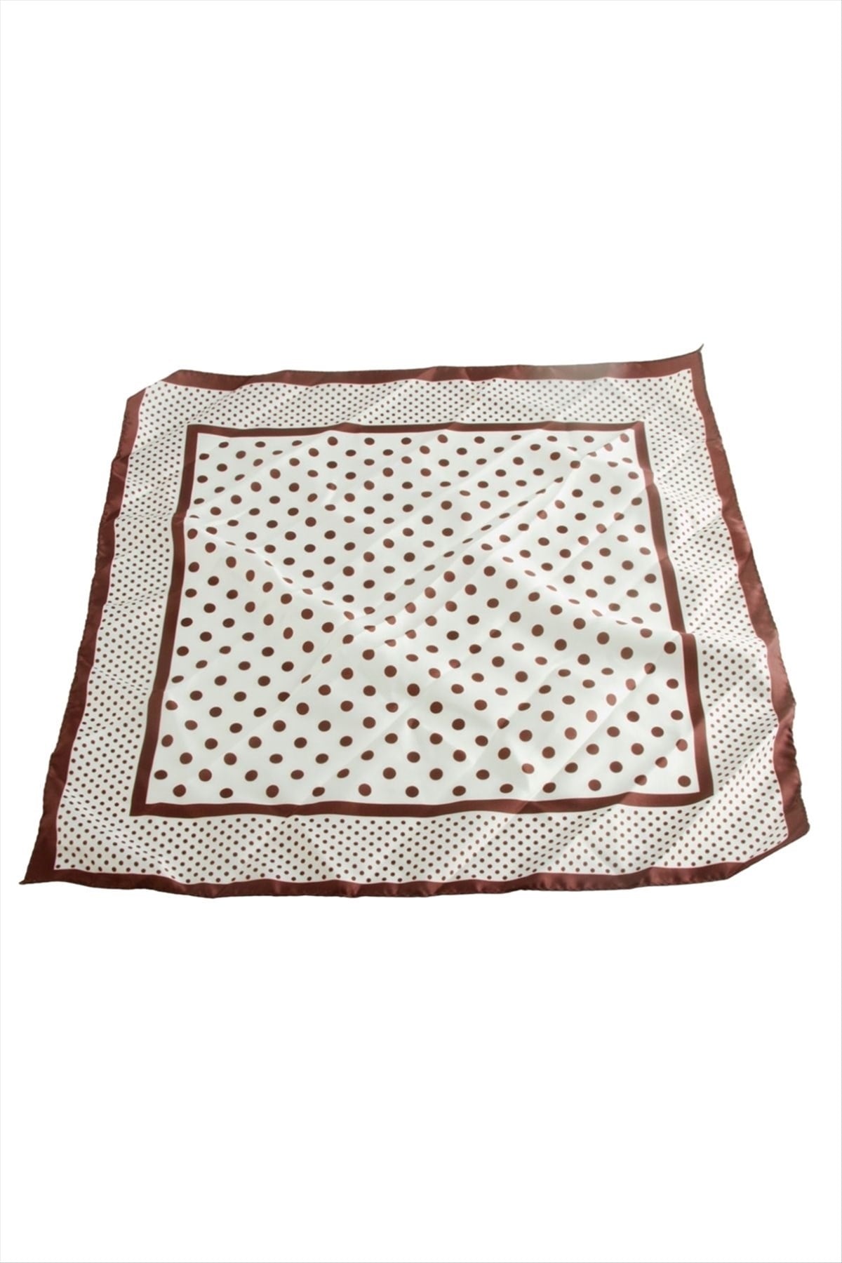Benek Desenli Zr Saten Fular 50*50 cm