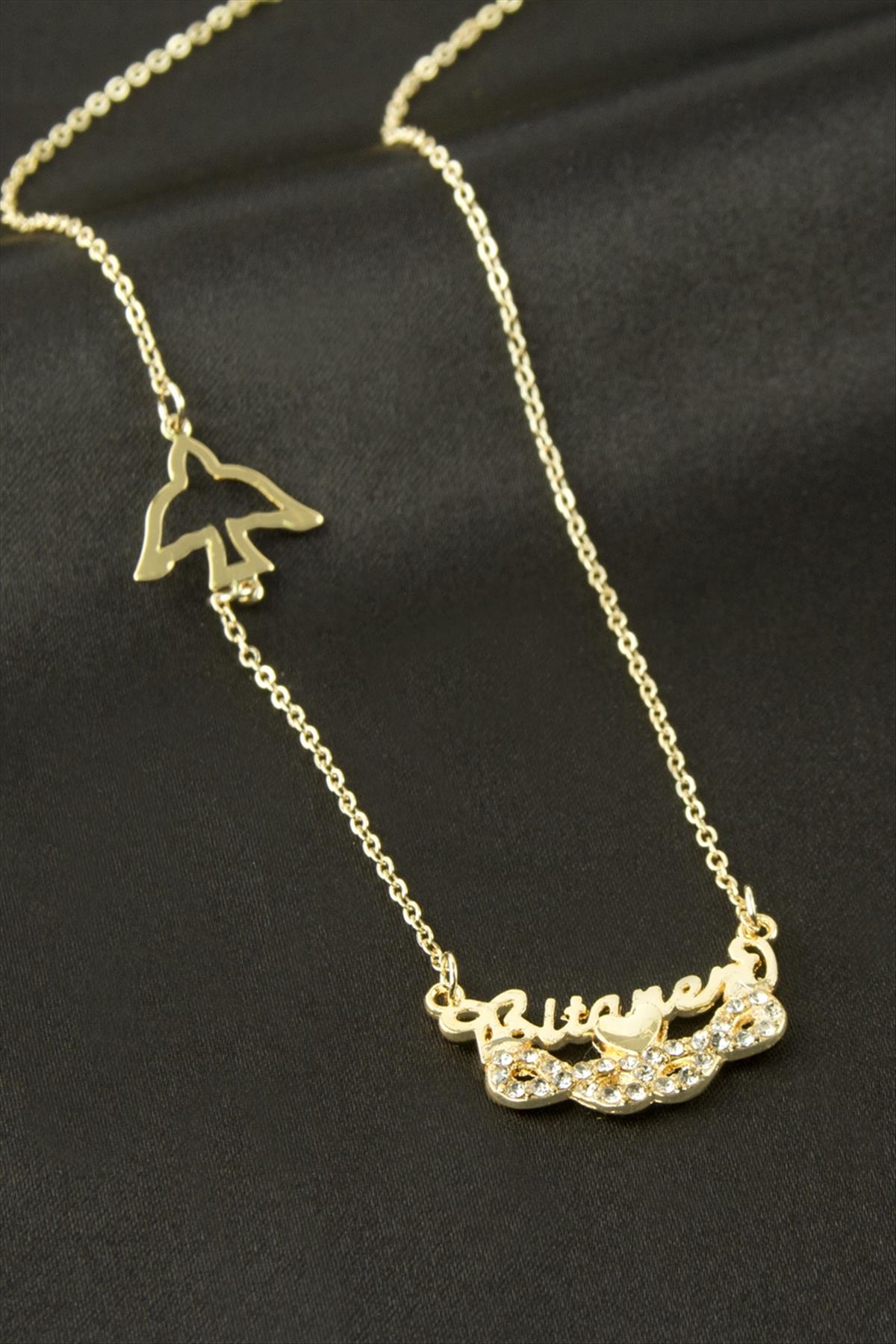 Bitanem Yazılı Sonsuzluk Şans Kolye