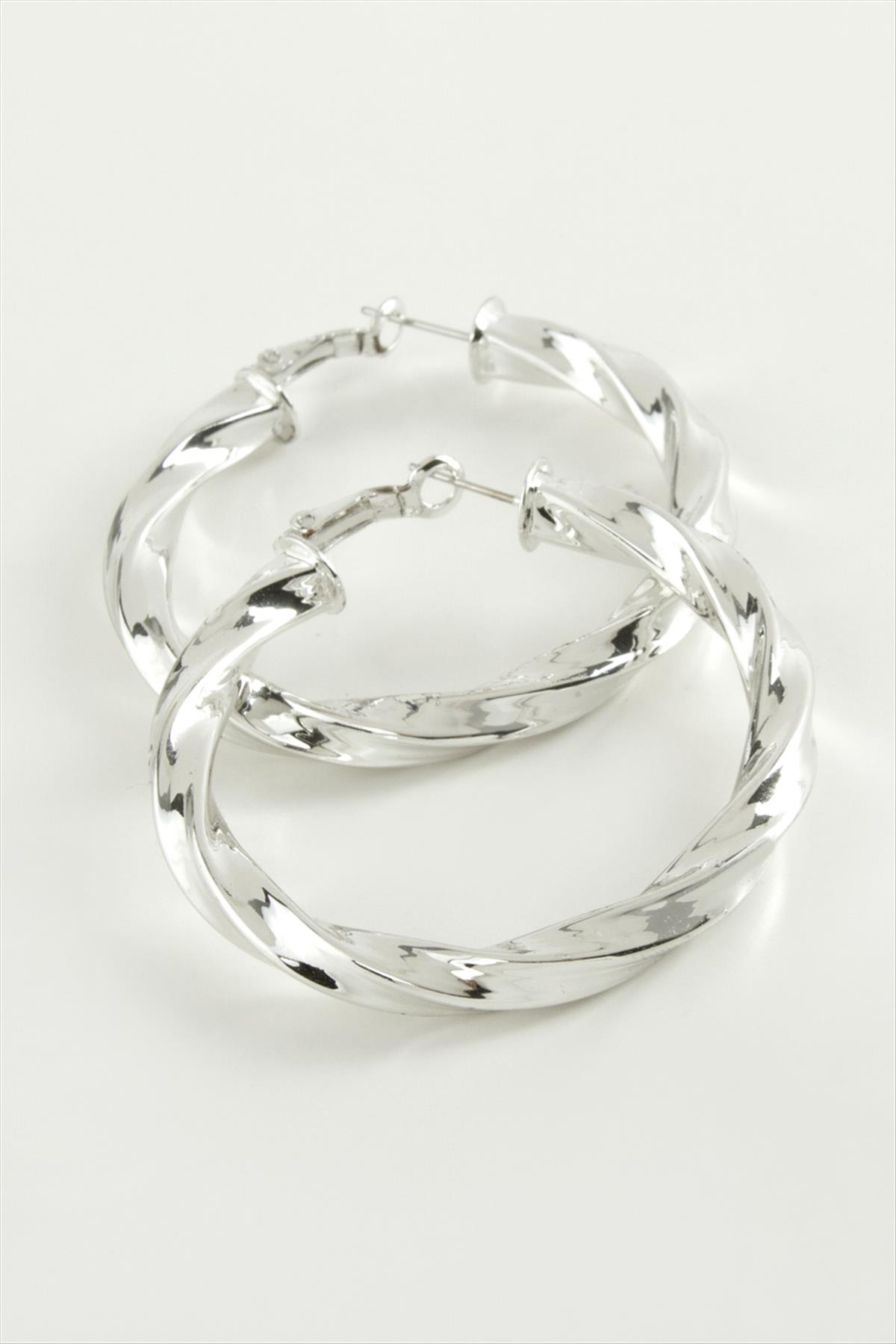 Burgulu Halka Küpe 4,5 cm