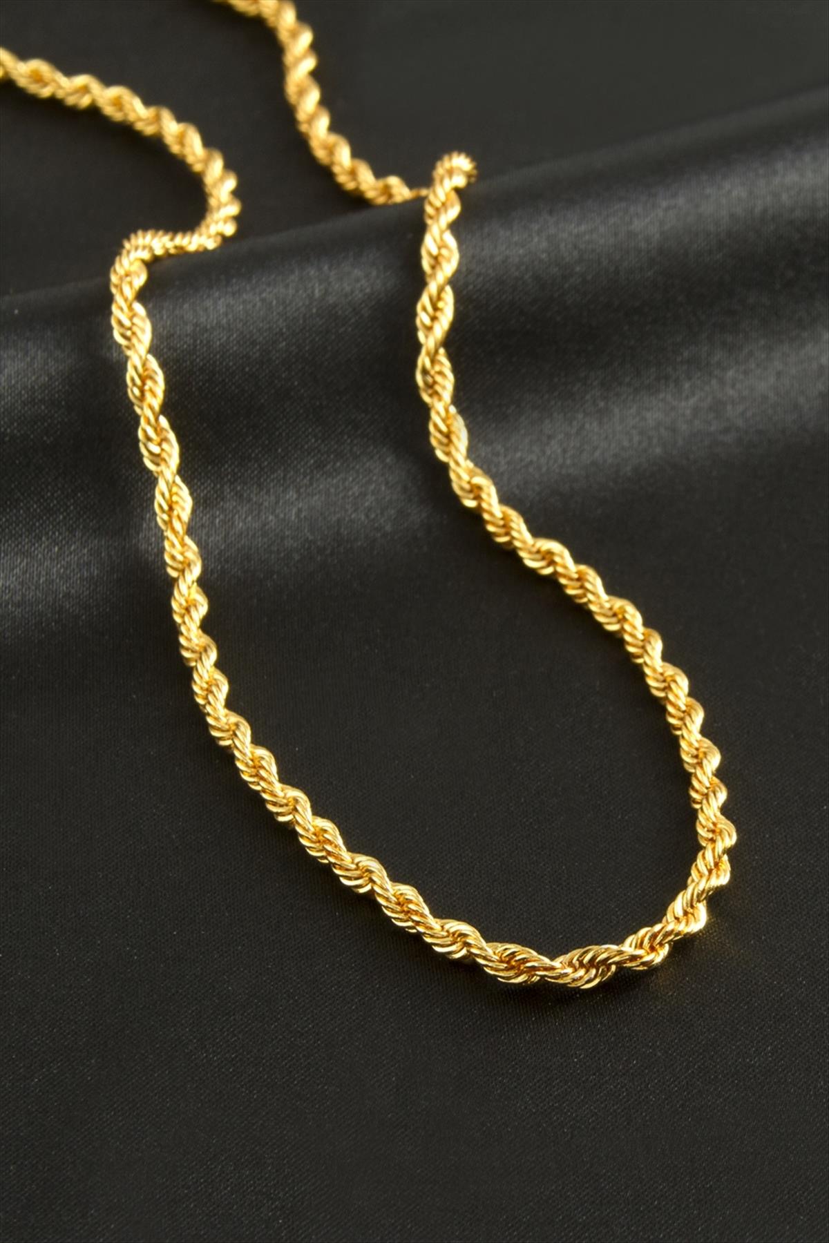 Burgulu Zincir Kolye 60 cm