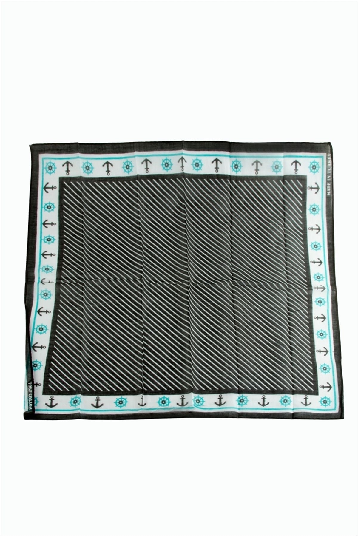 Çapa Dümen Desenli Bandana 50*50