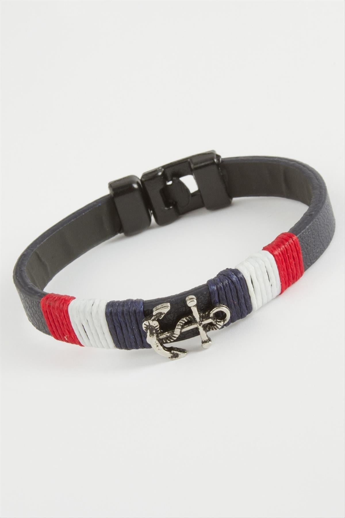 Çapa Kaliteli Suni Deri Bileklik