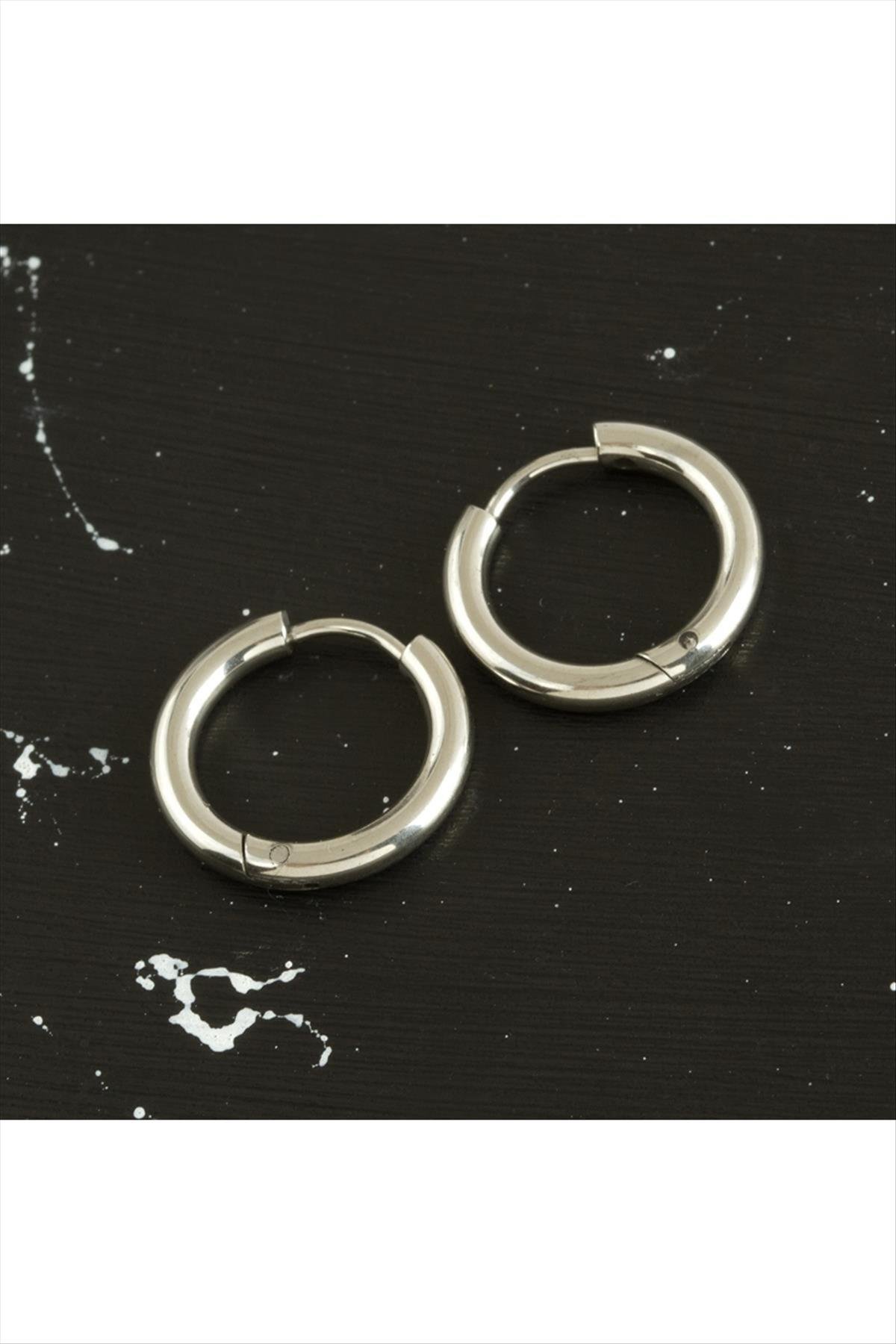 Çelik Halka Küpe 1 cm