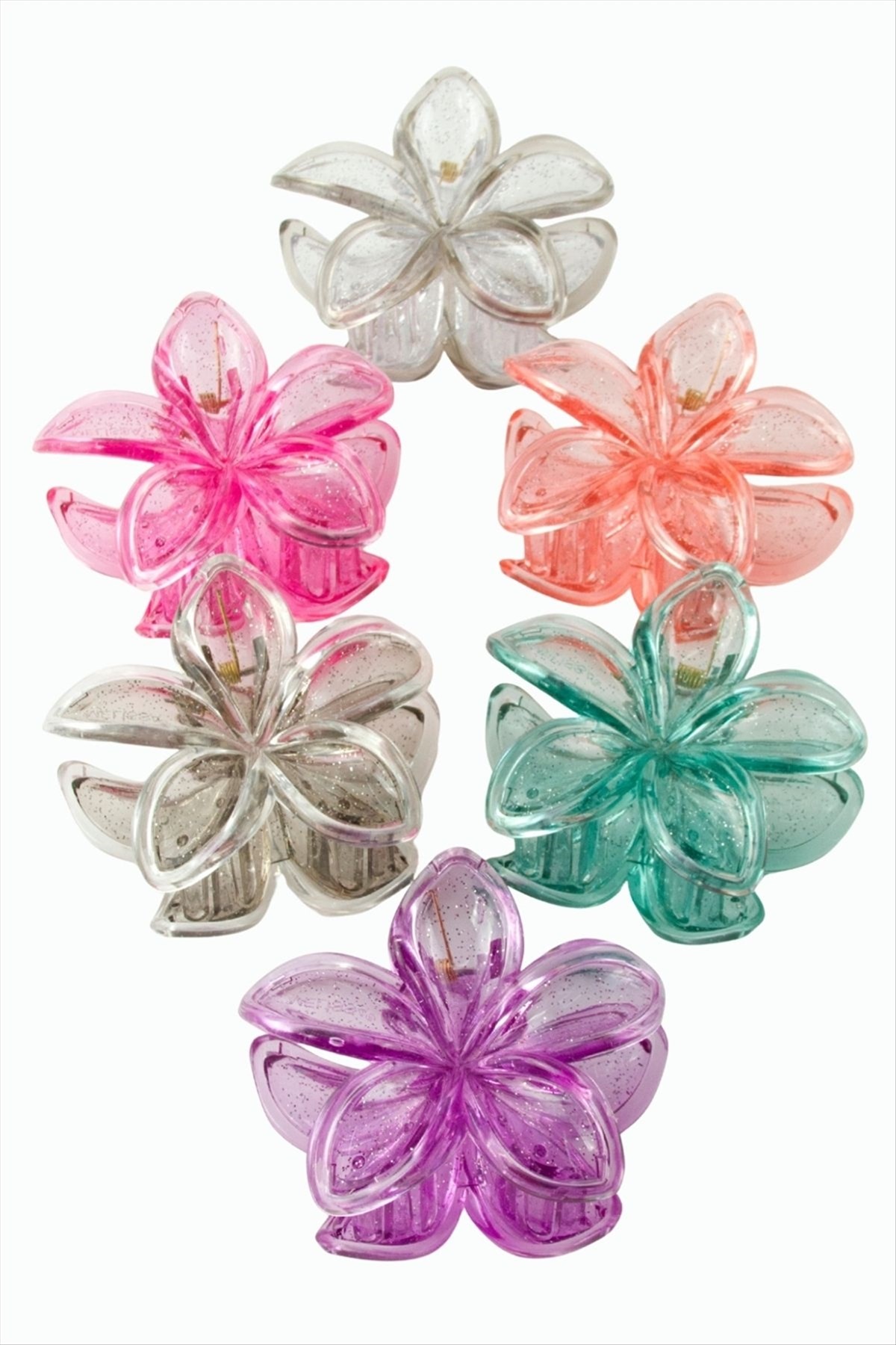 Çerçeveli Simli Lotus Toka 8 cm