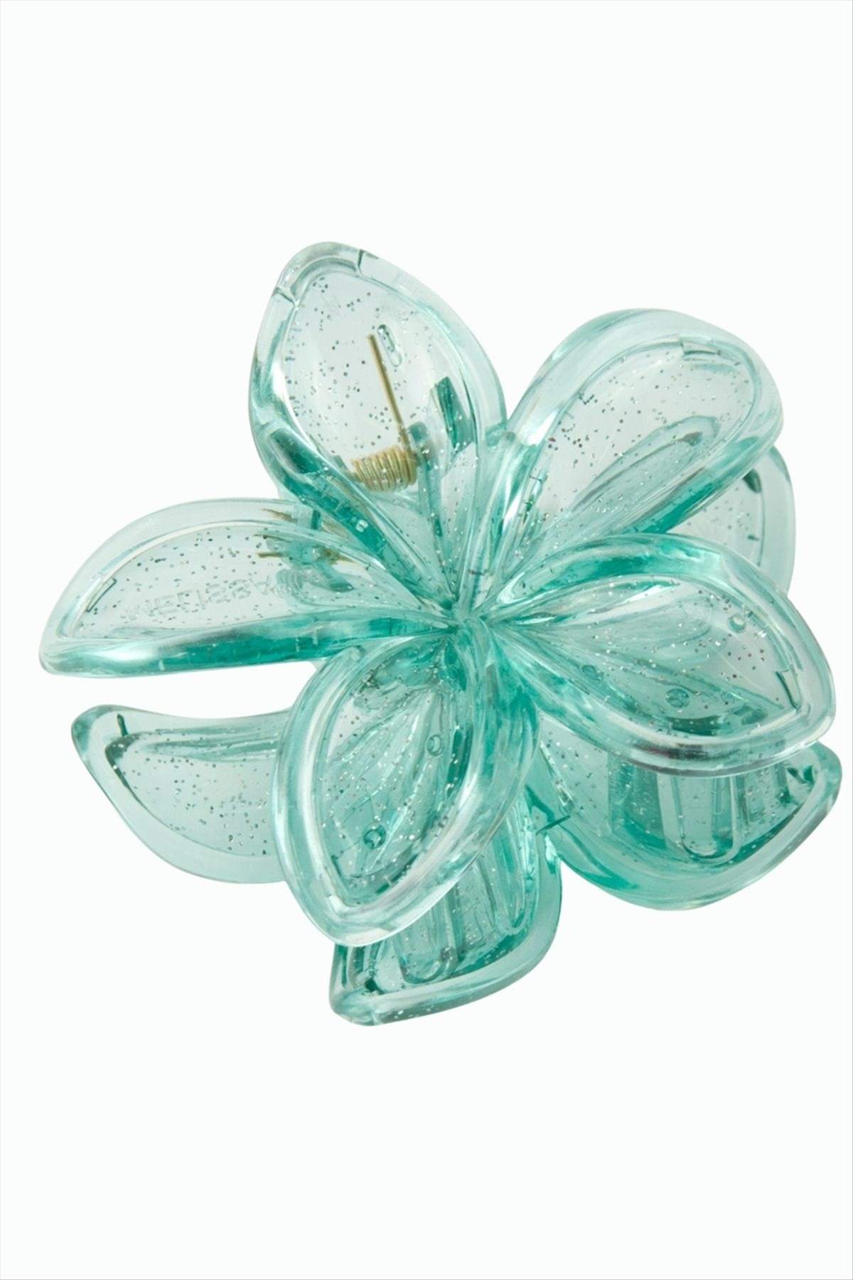 Çerçeveli Simli Lotus Toka 8 cm
