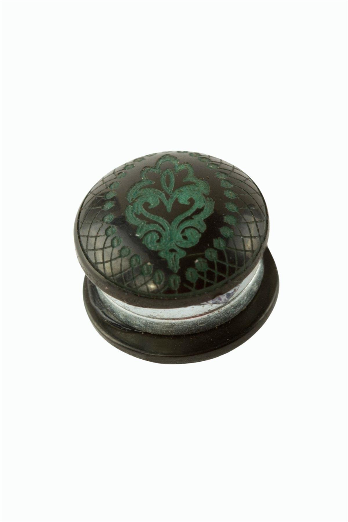 Çiçek Desenli Kupa Eşarp Mıknatısı 1 Adet