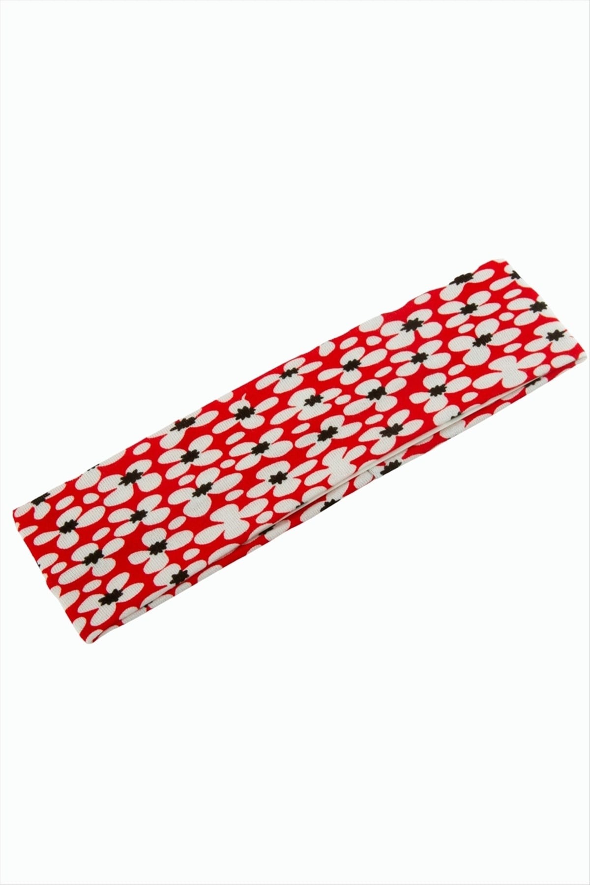 Çiçek Desenli Saç Bandı 6 cm