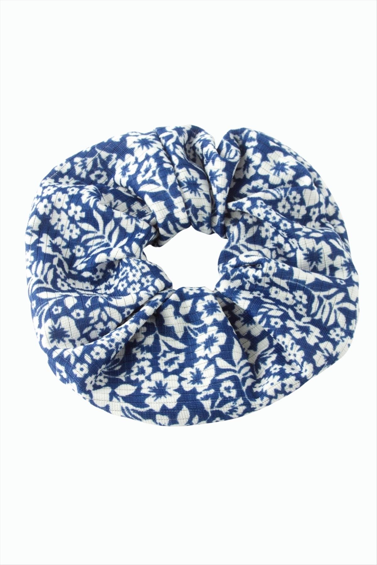 Çiçek Desenli Simit Toka 13 cm