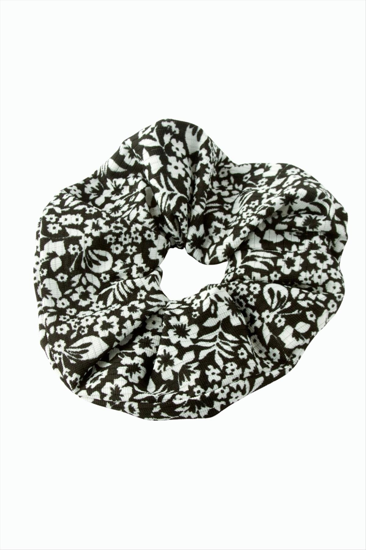 Çiçek Desenli Simit Toka 13 cm