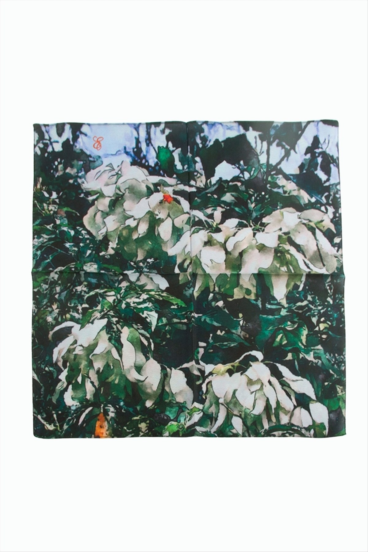 Çiçek Desenli Zr Şifon Fular 50*50 cm