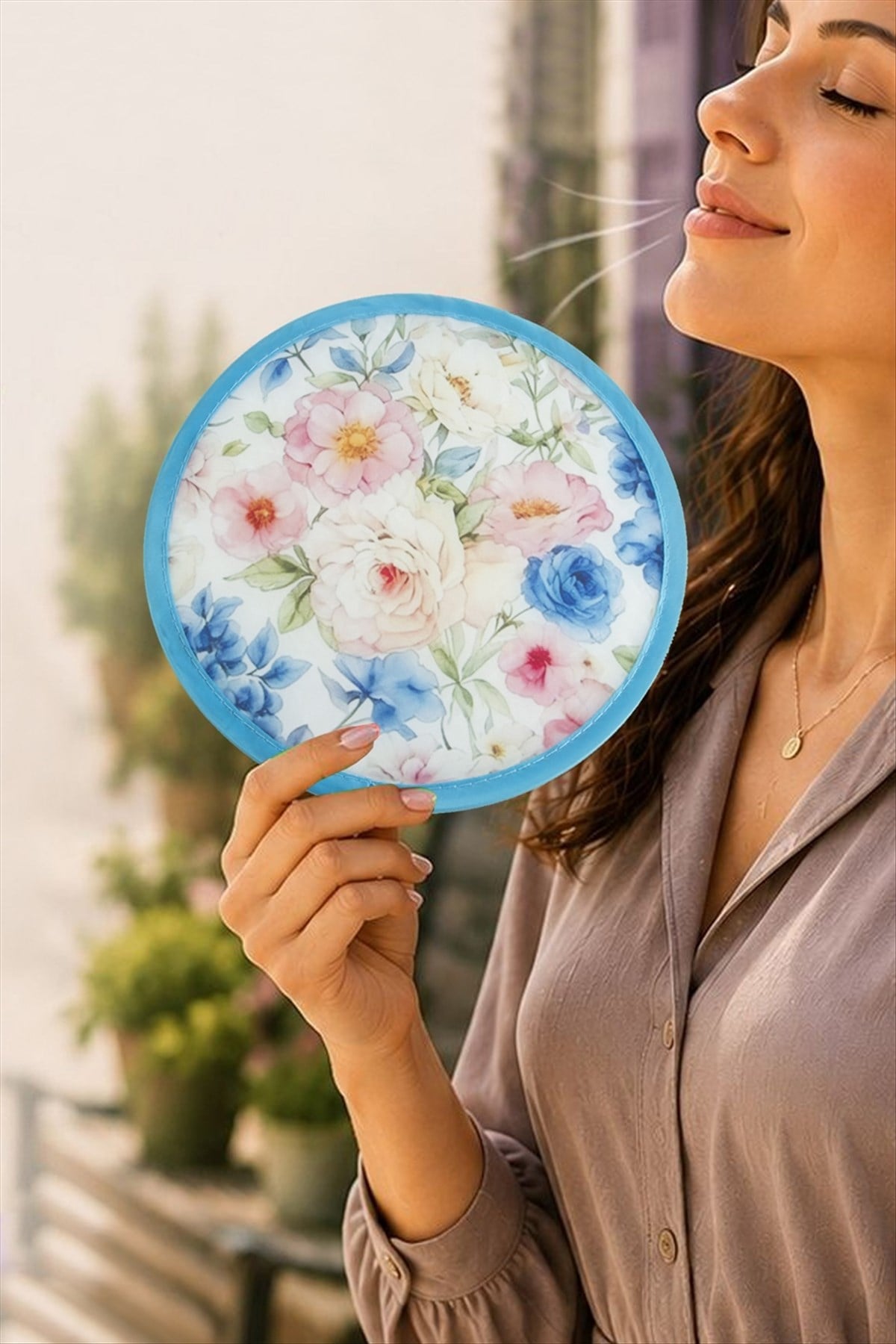 Çiçek Kore Yelpaze 20 cm