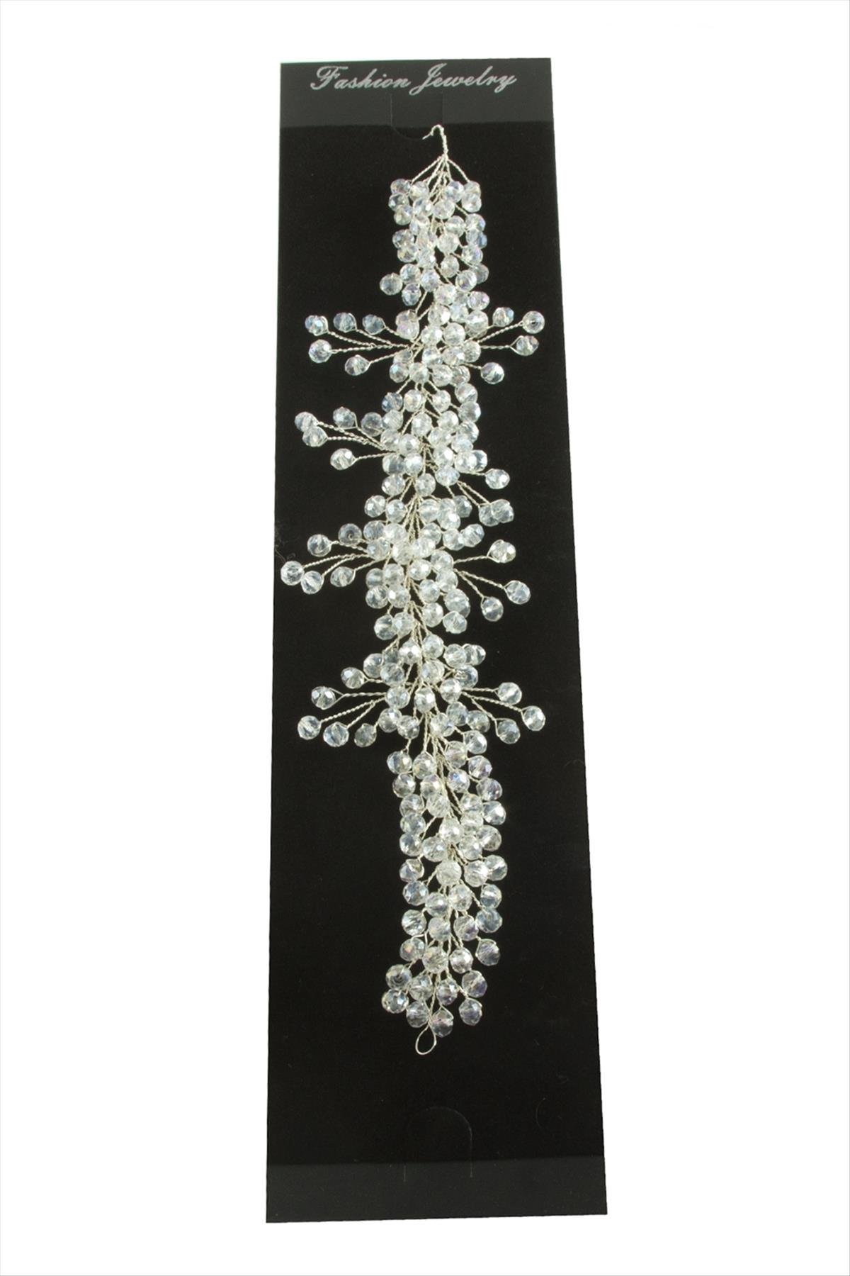 Çiçek Kristal Saç Aksesuarı