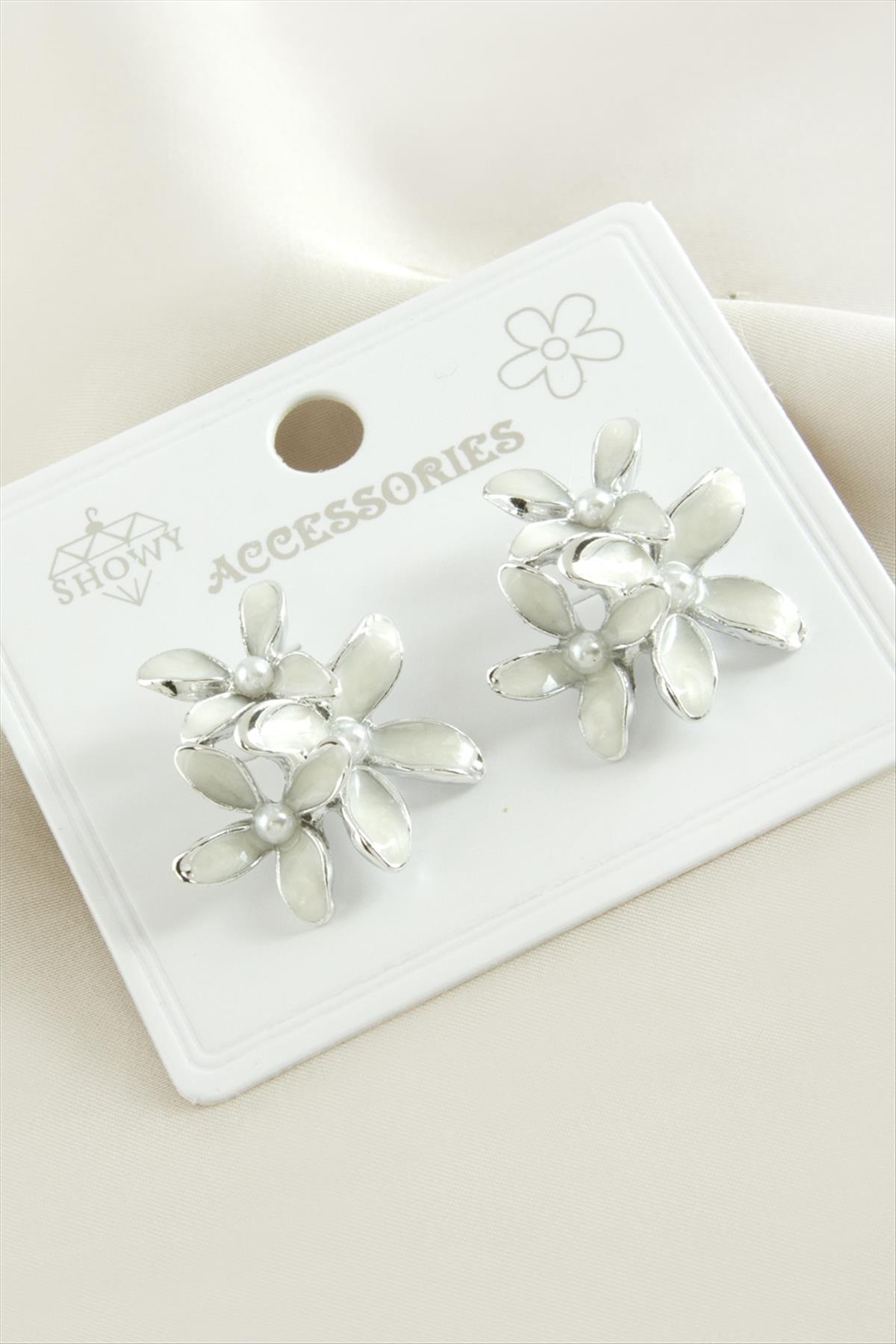 Çiçek Mineli Küpe