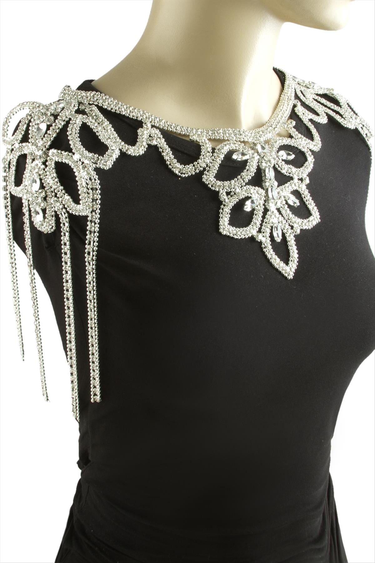 Çiçek Omuz Kolyesi