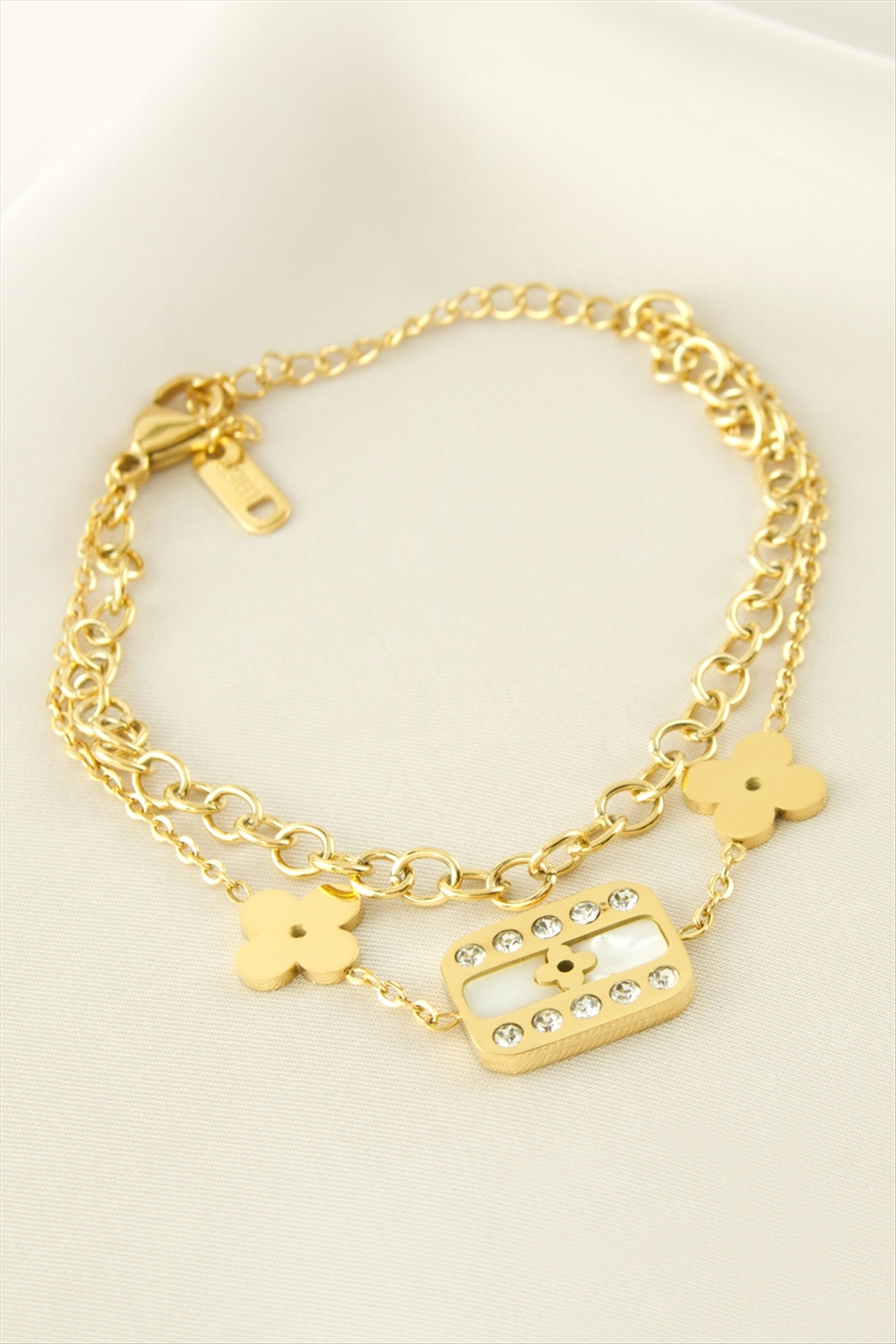 Çiçek Sedef Çelik Bileklik