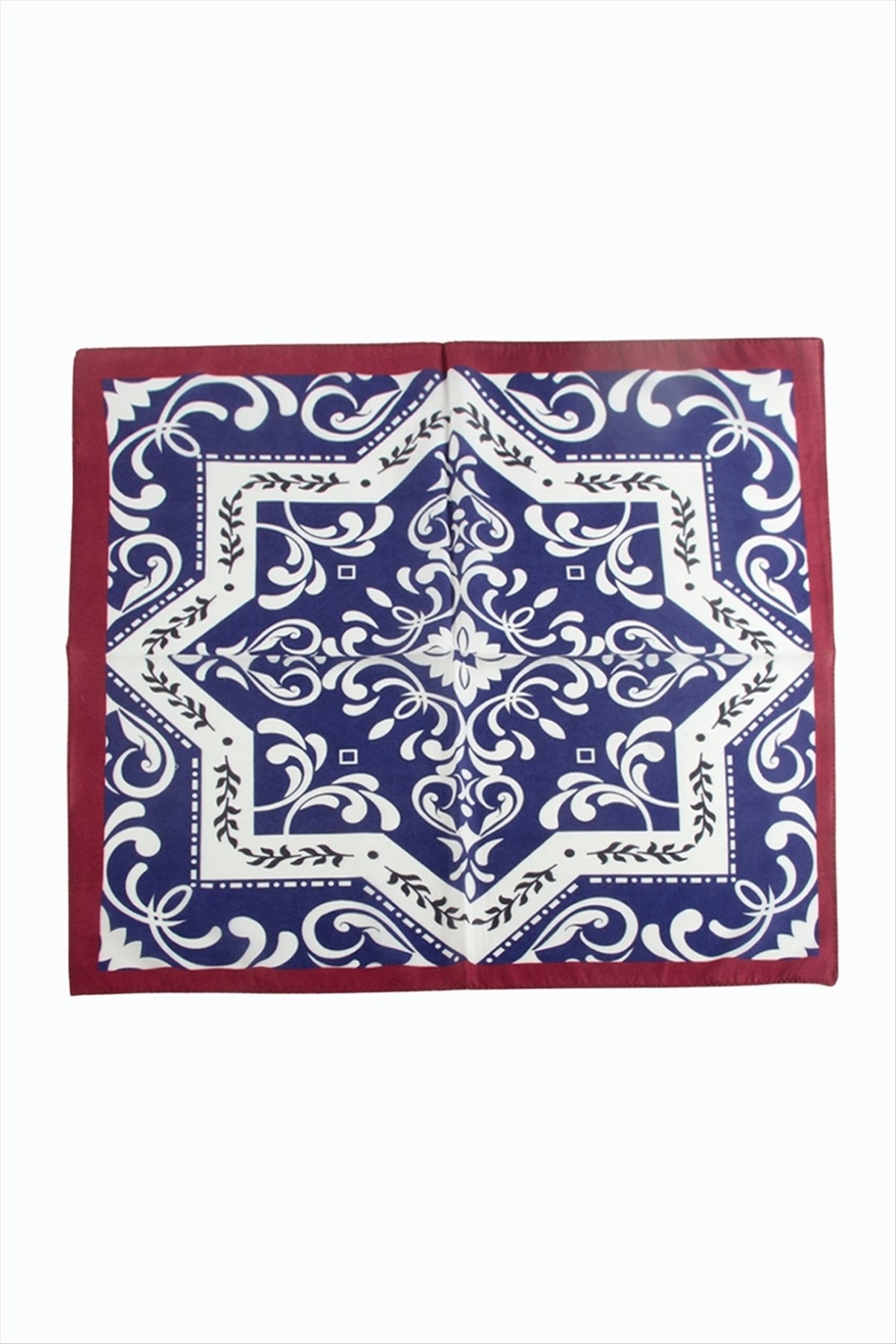 Çini Desenli Zr Şifon Fular 50*50 cm