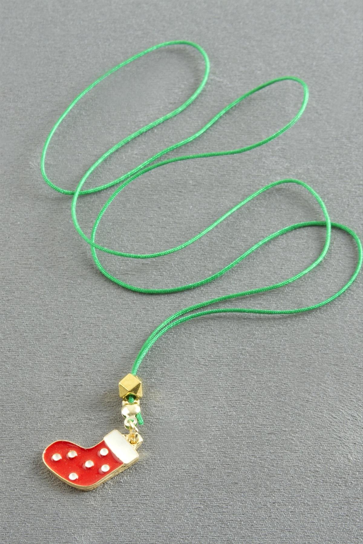 Çorap Yılbaşı İpli Kolye