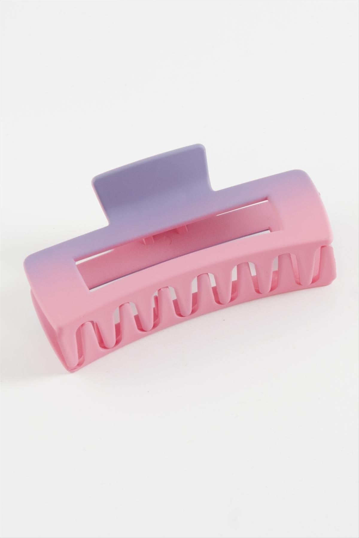Dikdörtgen Gökkuşağı Renkli Mandal Toka 11 cm