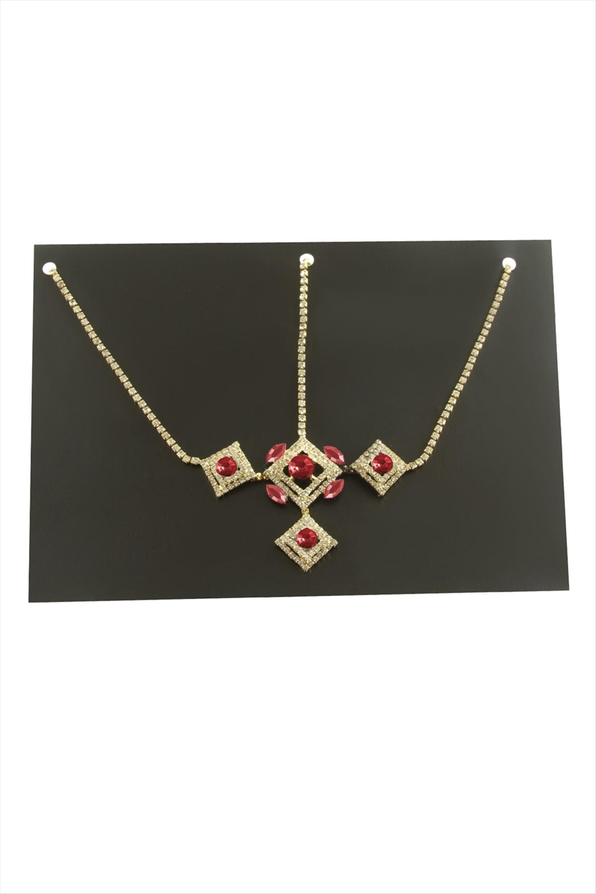 Dikdörtgen Şerit Taşlı Alınlık