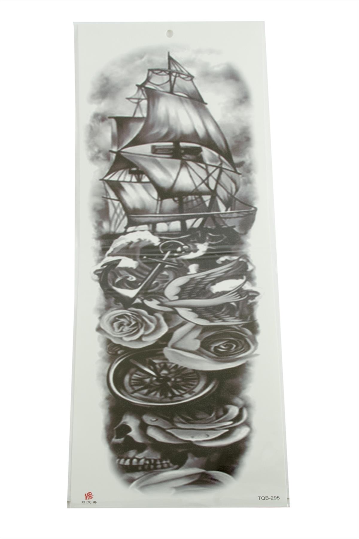 Gemi Tattoo Kol Dövme Sticker