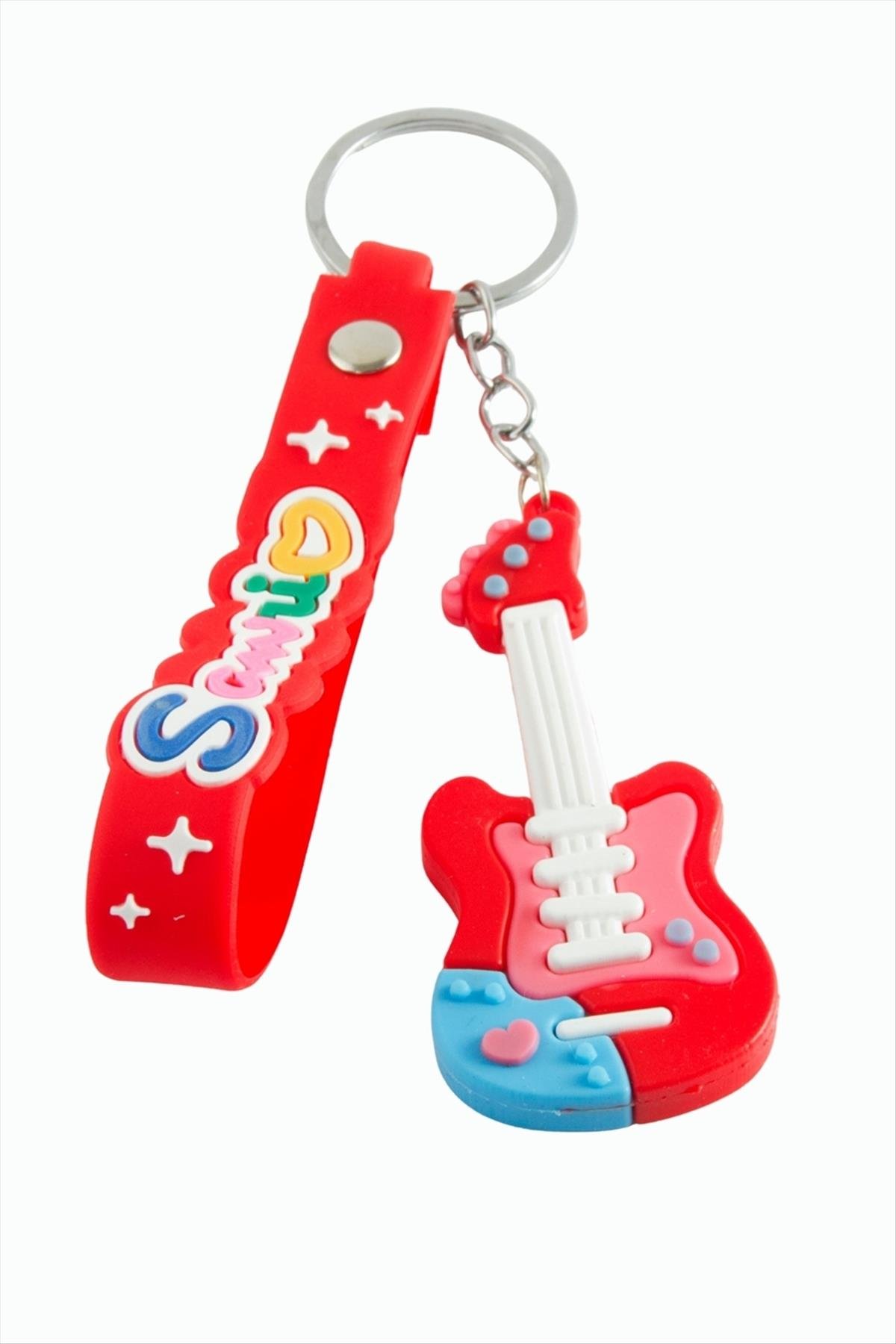 Gitar Silikon Anahtarlık