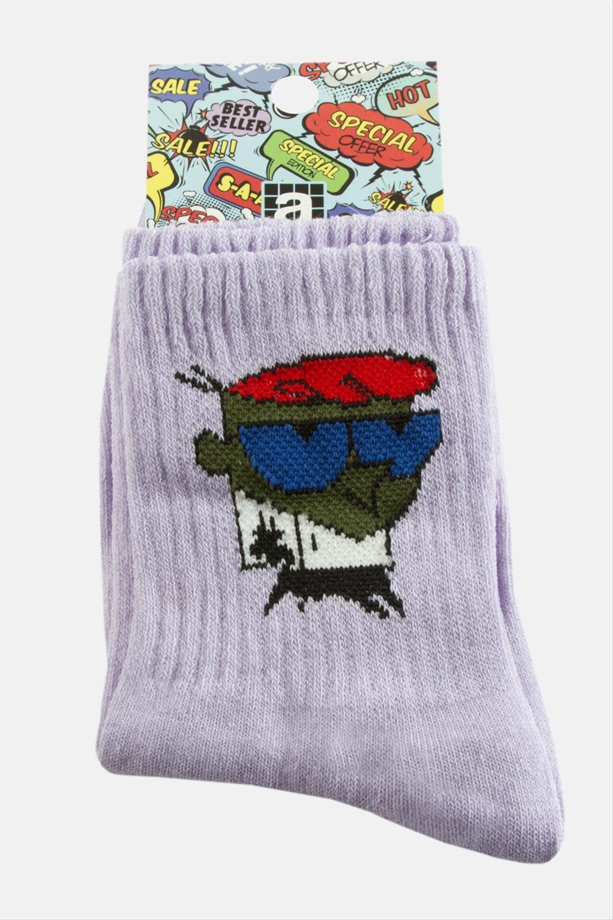 Gözlüklü Adam Kolej Çorap 8*28c