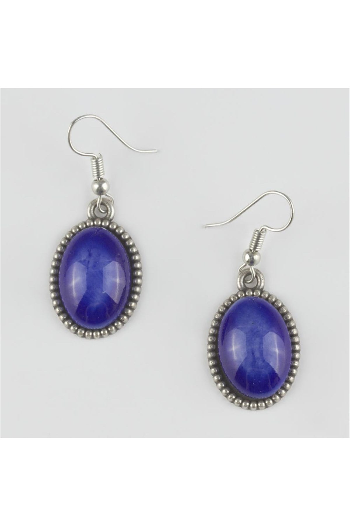 Gümüş Çini Küpe