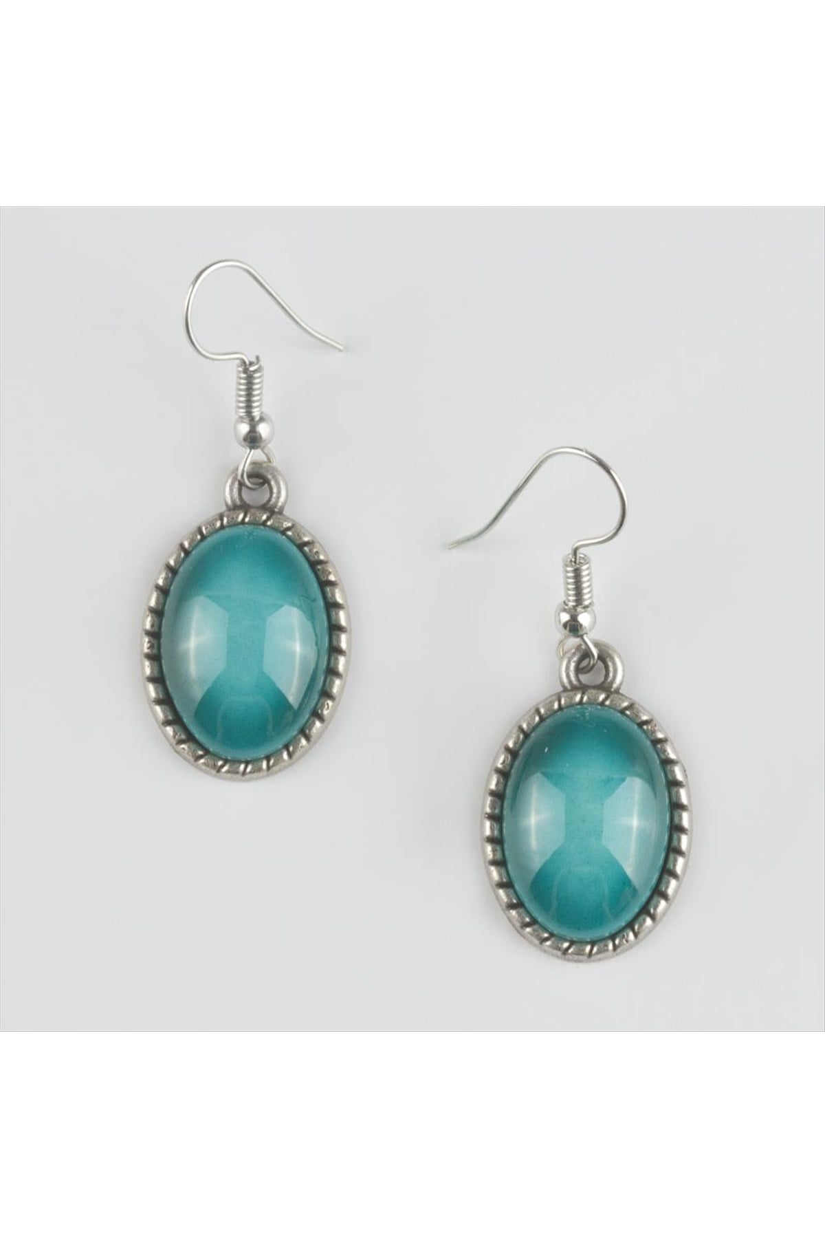 Gümüş Çini Küpe