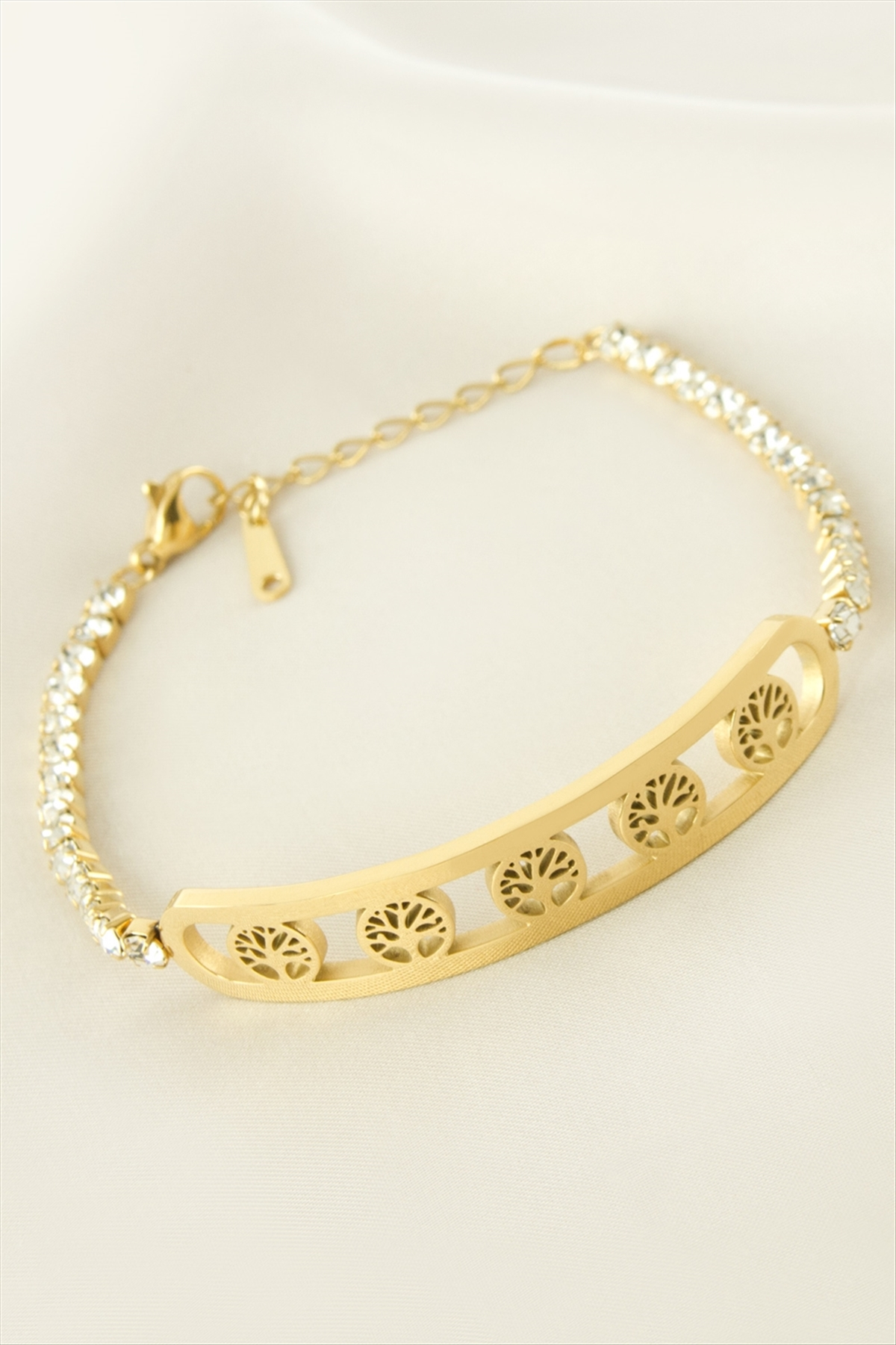 Hayat Ağacı Çelik Bileklik