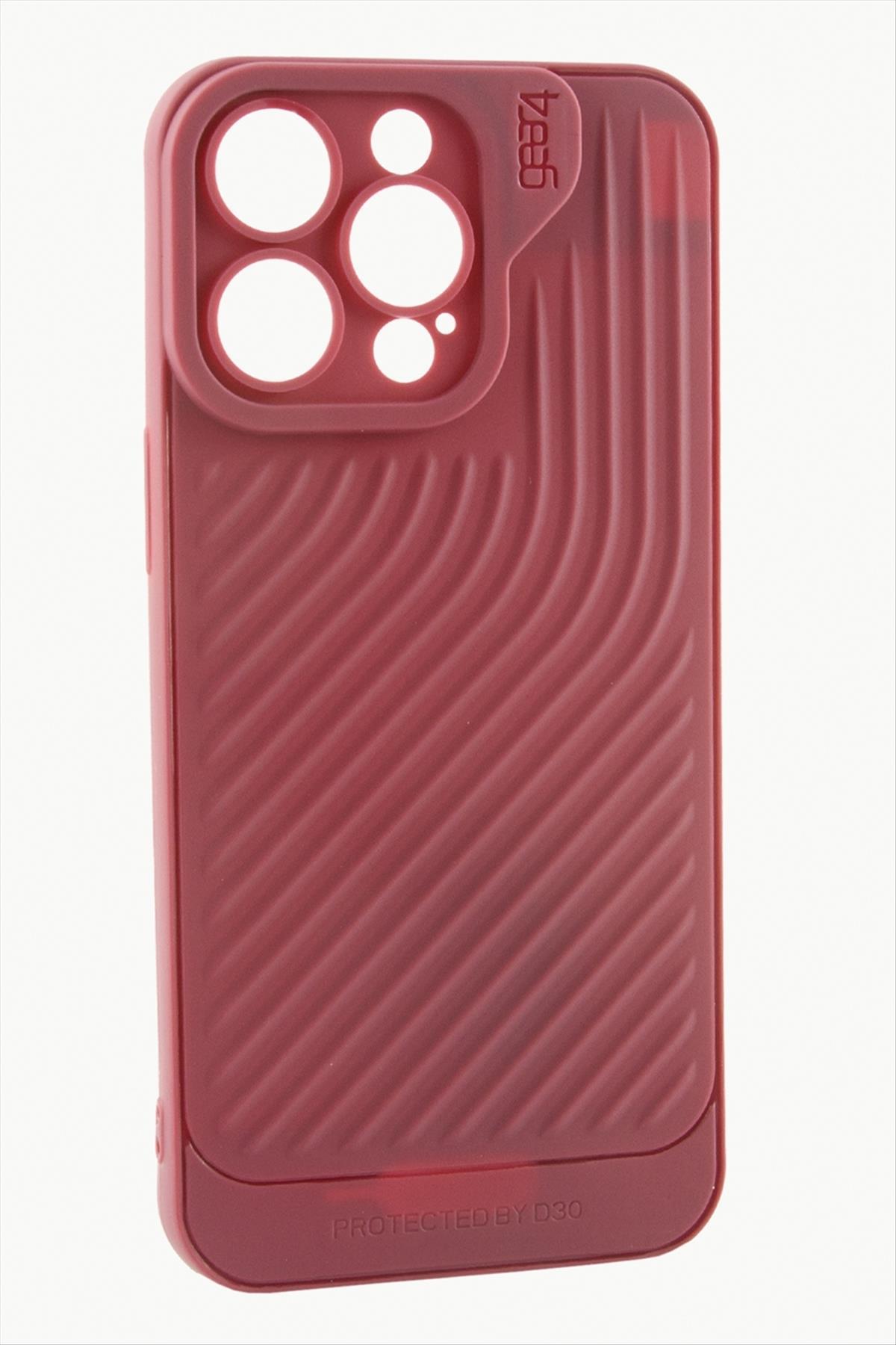 iPhone 14 Pro Max Çizgili Lüx Gear Silikon Kılıf