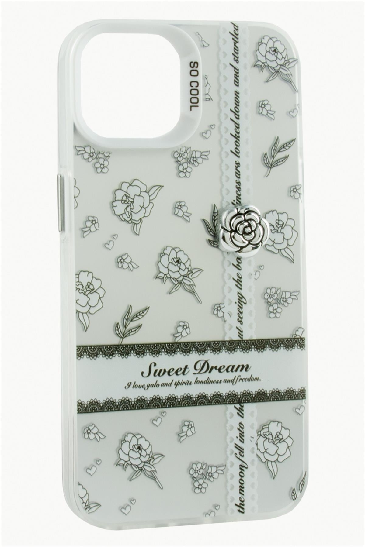 iPhone 15 Pro Max Gül Lüx Sweet Silikon Kılıf