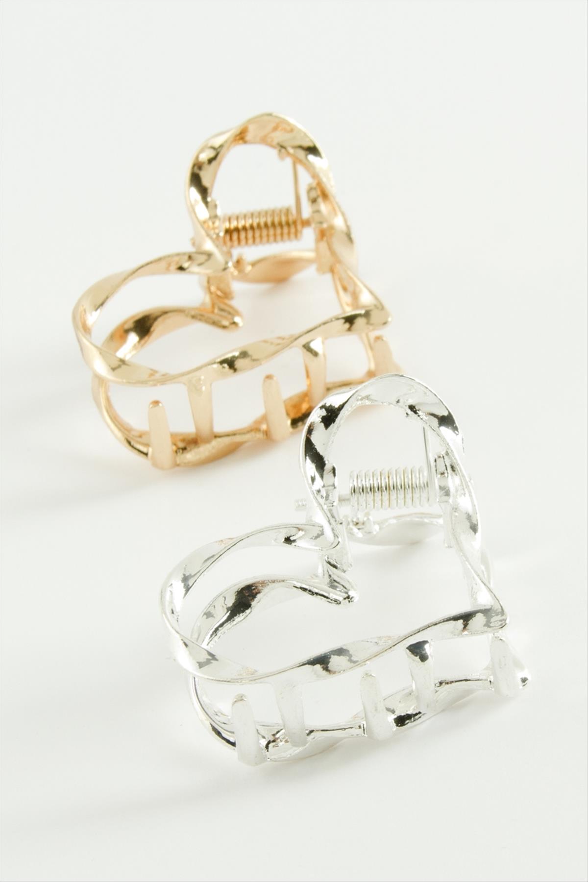 Kalp Burgulu Metal Mandal Toka 4 cm