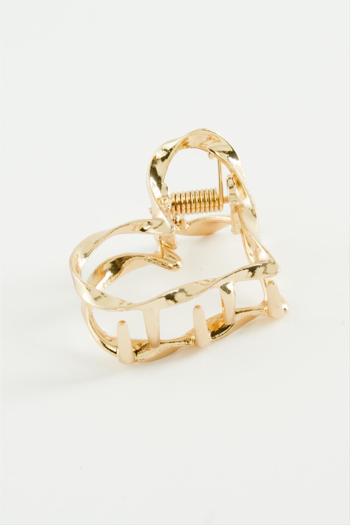 Kalp Burgulu Metal Mandal Toka 4 cm
