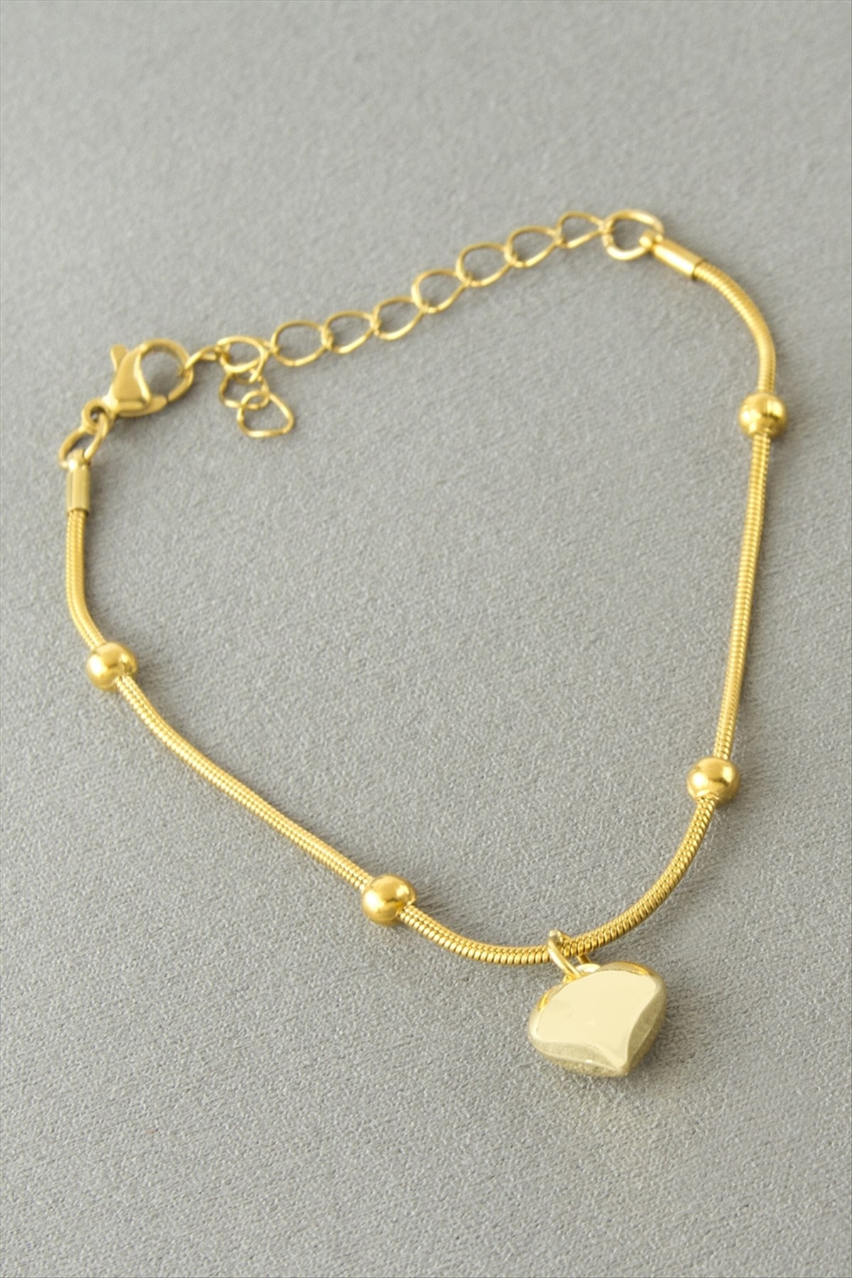 Kalp Çelik Bileklik