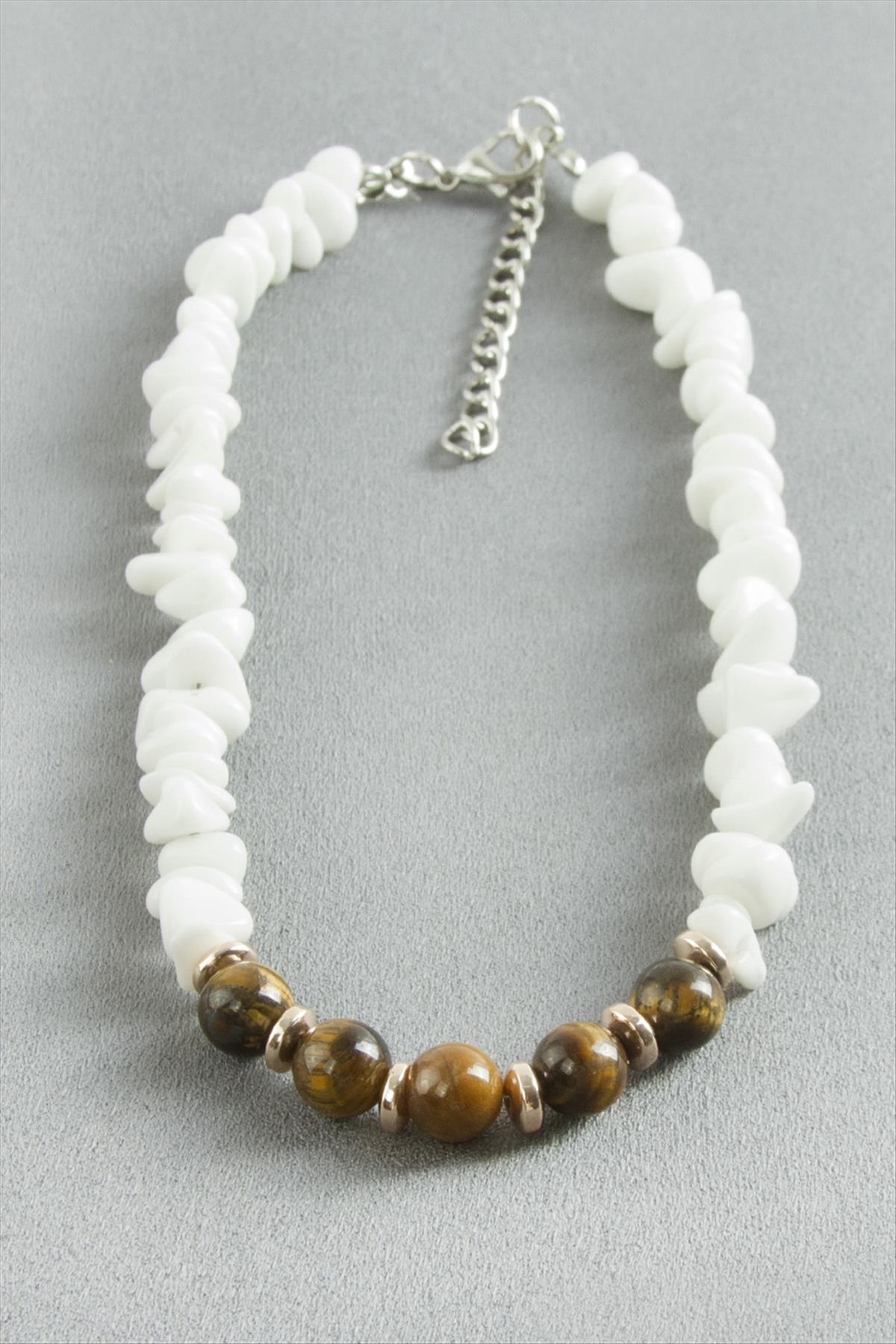 Kaplangözü Sedef Kırık Doğaltaş Kolye