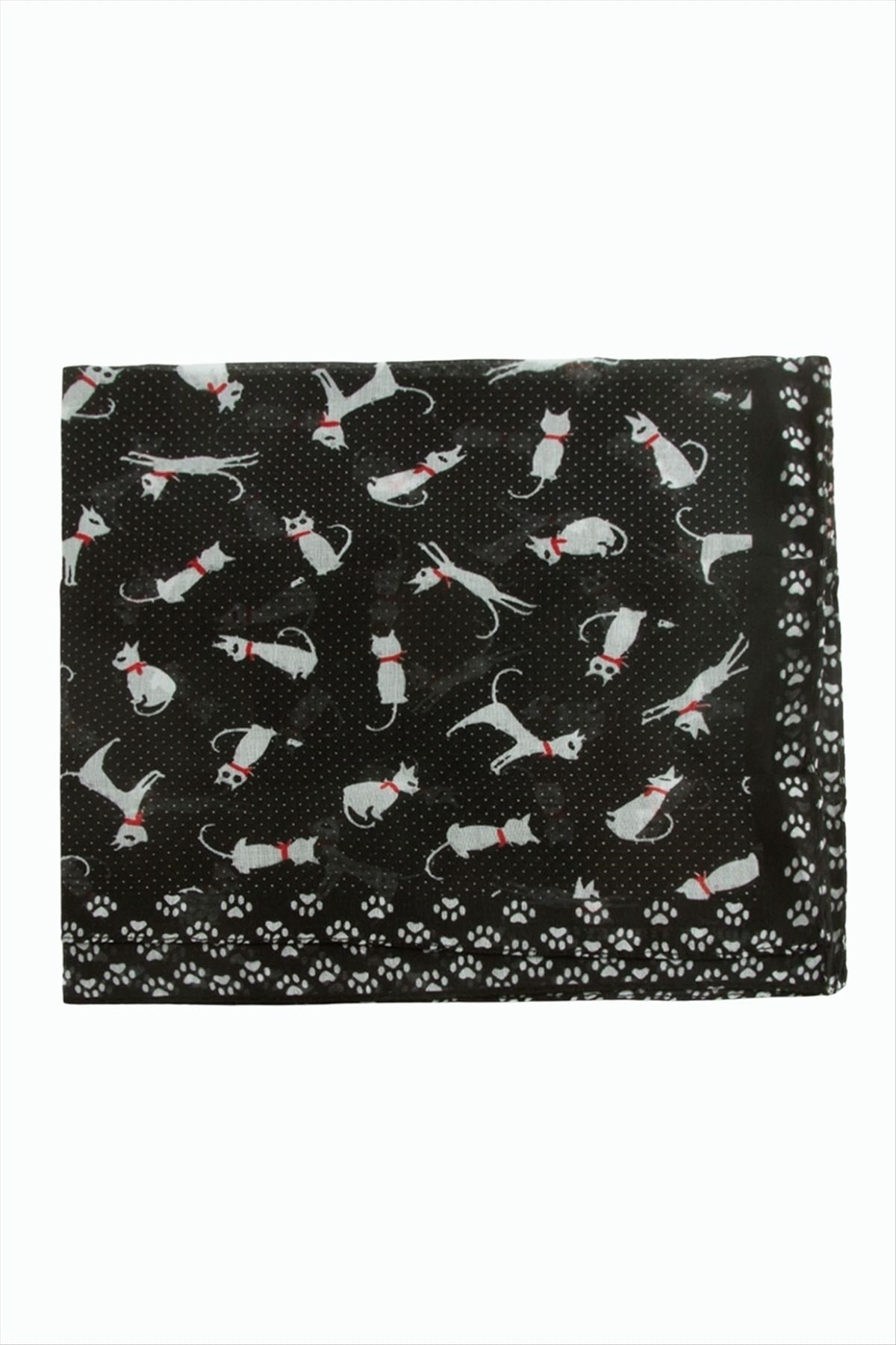 Kedi Desenli Bandana 50*50