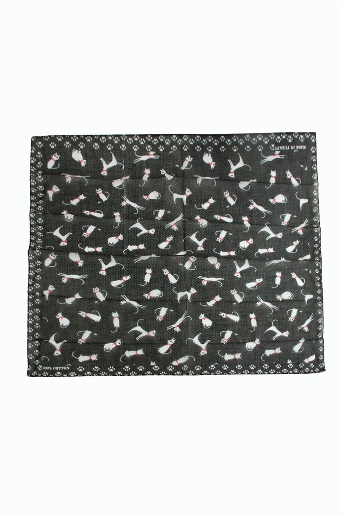 Kedi Desenli Bandana 50*50