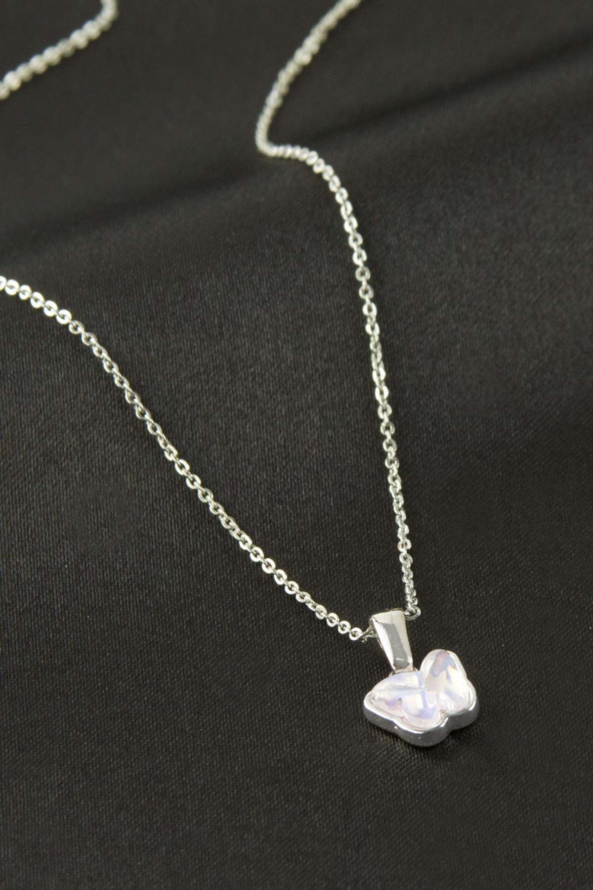 Kelebek Çelik Kolye