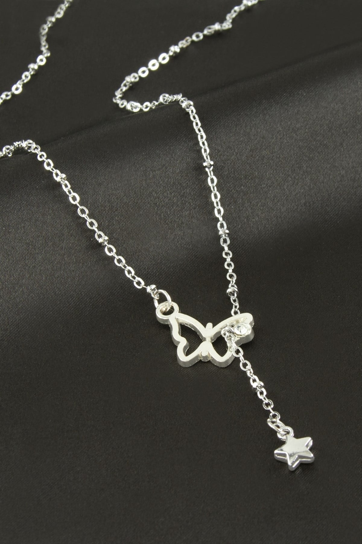 Kelebek Yıldız Y Kolye