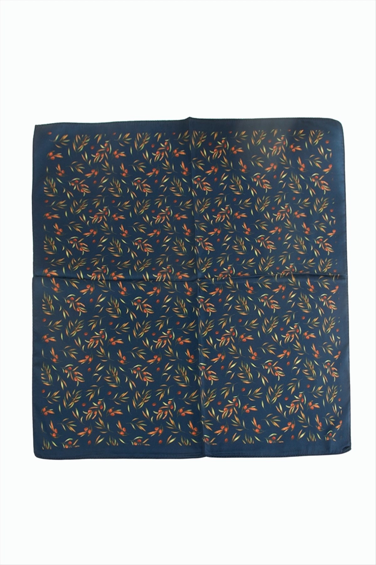 Kiraz Dal Desenli Zr Şifon Fular 50*50 cm