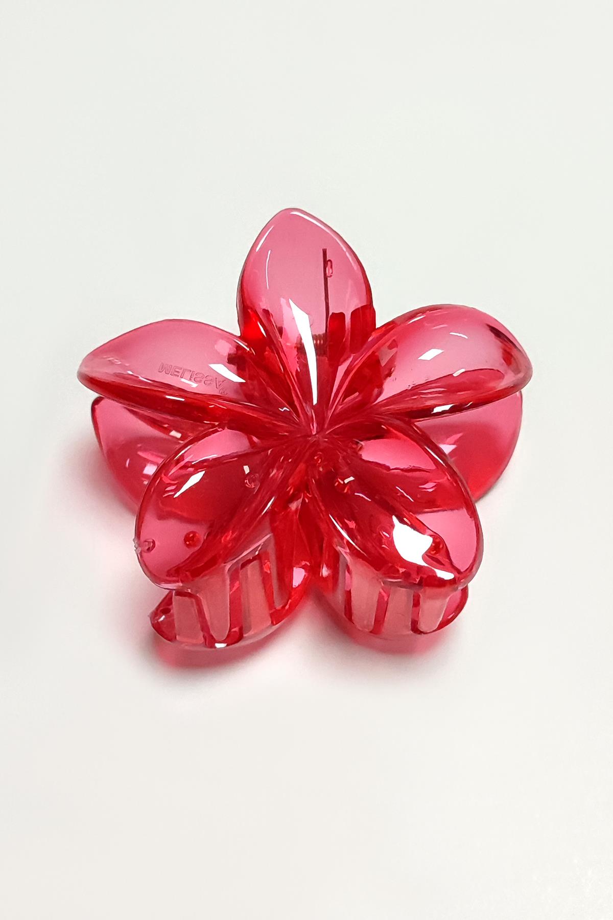Kırmızı Lotus Toka 8 cm (Kartsız)