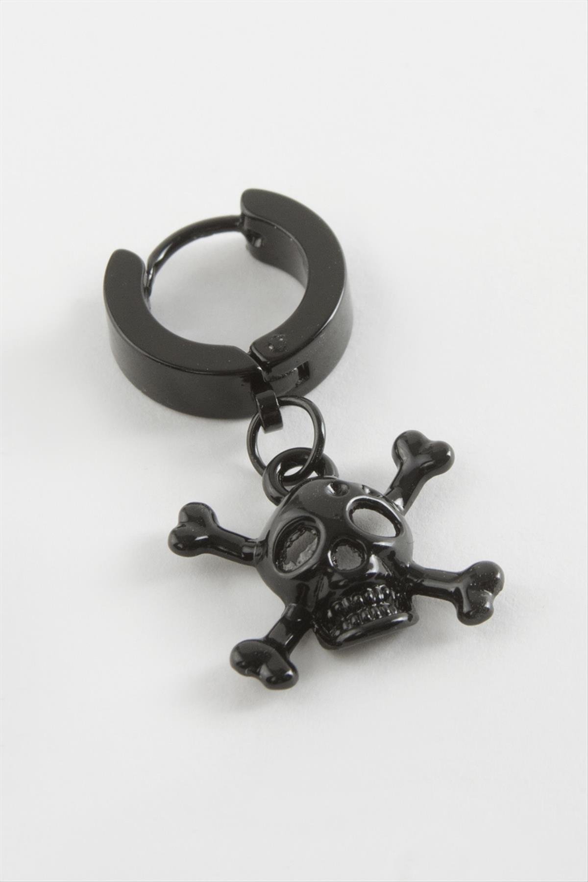 Kuru Kafa Çelik Erkek Küpe 1 Adet