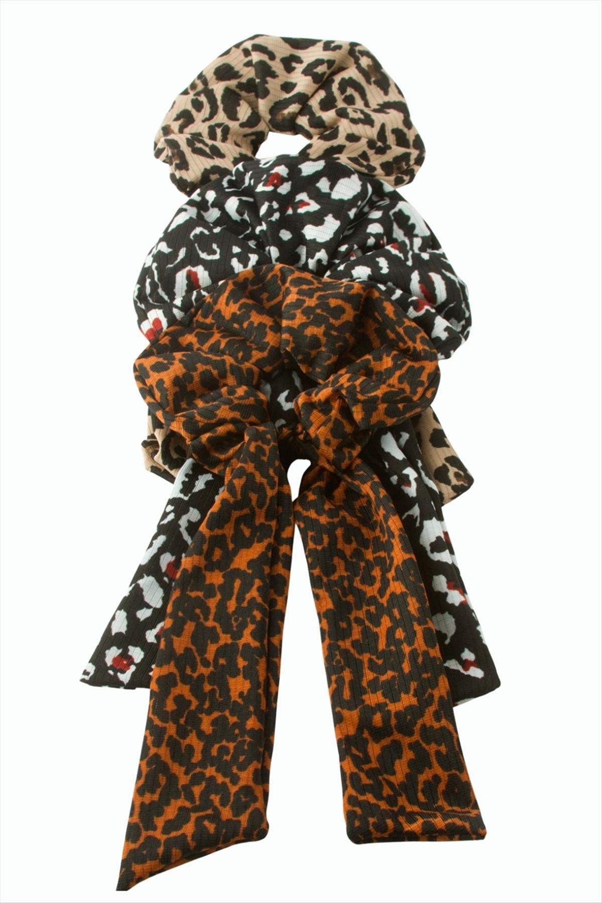 Kuyruklu Leopar Desenli Simit Toka