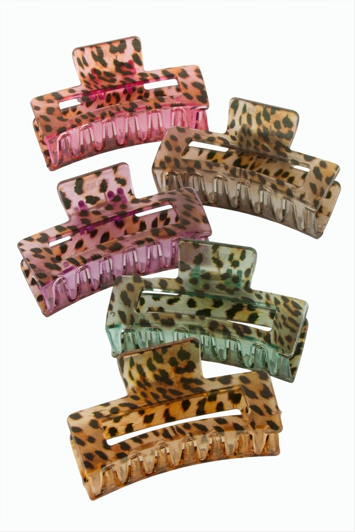 Leopar Desenli Dikdörtgen Mandal Toka 8 cm