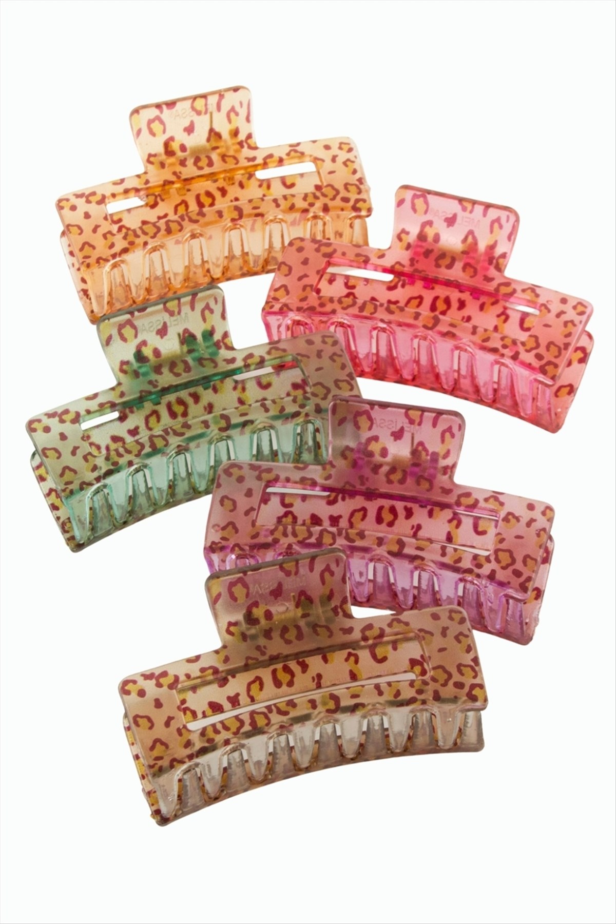 Leopar Desenli Dikdörtgen Mandal Toka 8 cm