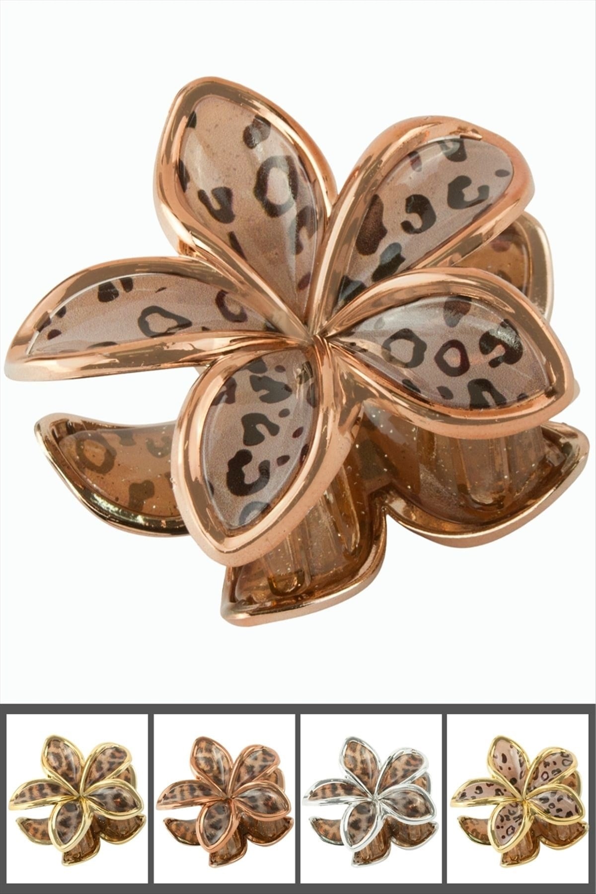 Leopar Desenli Lotus Mandal Toka 8 cm