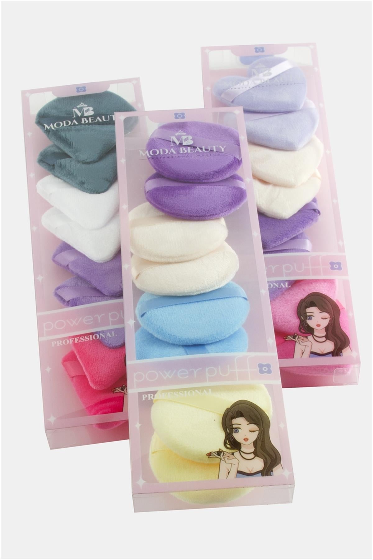 Moda Beauty 8 Adet Pudra Süngeri-Renkli