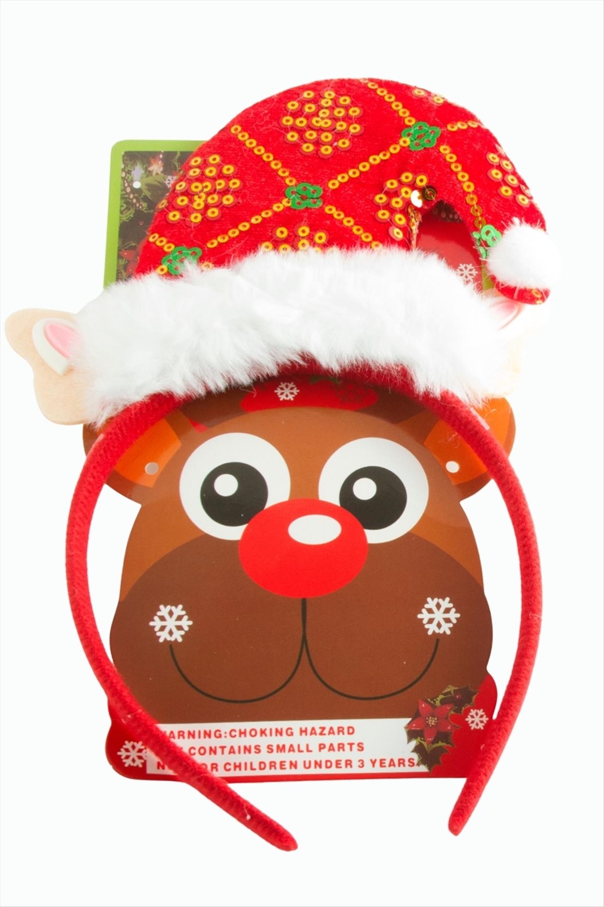 Noel Baba Şapkası Yılbaşı Taç