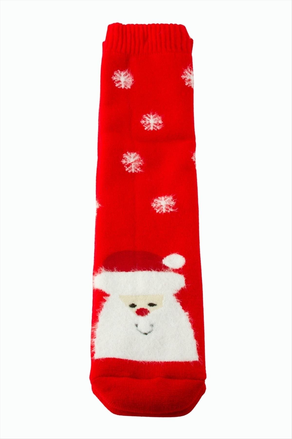 Noel Baba Yılbaşı Kalın Penye Çorap