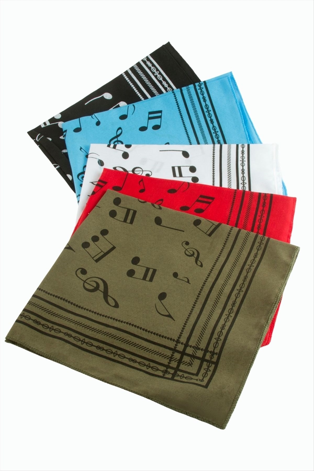 Nota Desenli Keten Bandana 50*50